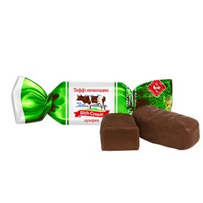 Цукерки глазуровані шоколадне тоффі Rich Cream 1000 г (214226)