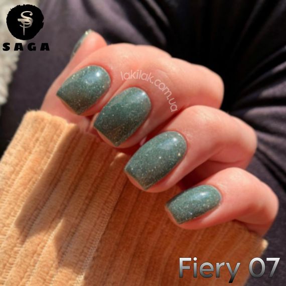 Світловідбиваючий гель-лак SAGA 07 Fiery 9мл | Зображення 7