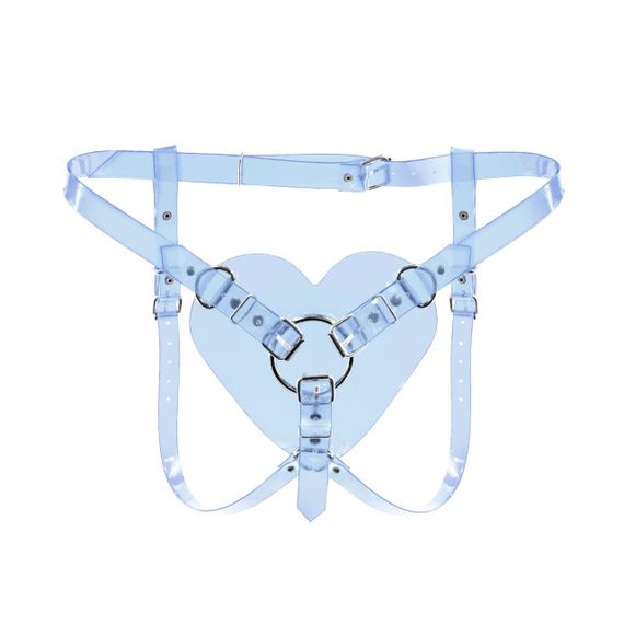 Трусики Серце для страпону Feral Feelings - Hearts Strap-on Belt Trasparent Sex Aura