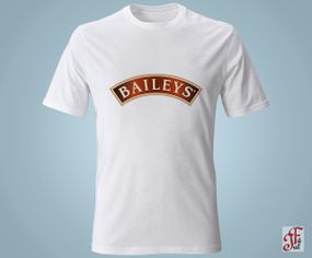 Футболка з принтом логотип Beileys XXL