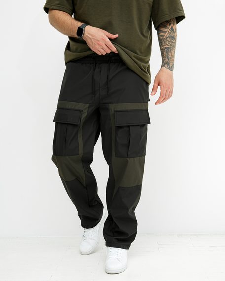 Штаны карго Лейкерс зелено-черный S M | Зображення 6
