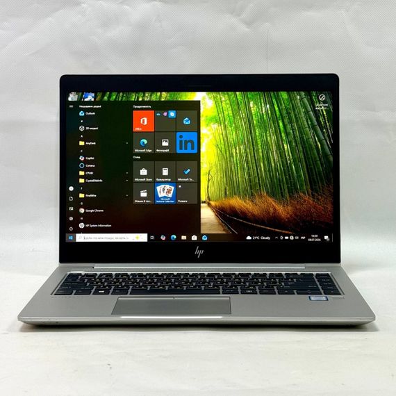 Ультрабук Б-клас HP EliteBook 840 G5 / 14" (1920x1080) IPS / Intel Core i7-7500U (2 (4) ядра по 2.7 - 3.5 GHz) / 8 GB DDR4 / 128 GB SSD / Intel HD Graphics 620 / Windows 10 Pro б/в | Зображення 1