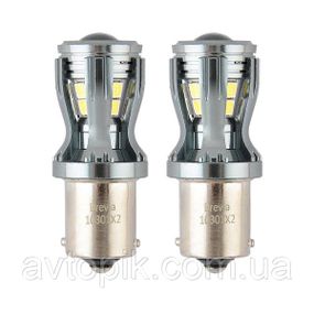 10301X2 BREVIA Лампа світлодіодна Brevia PowerPro P21W 350Lm 14x2835SMD 12/24V CANbus, 2шт.