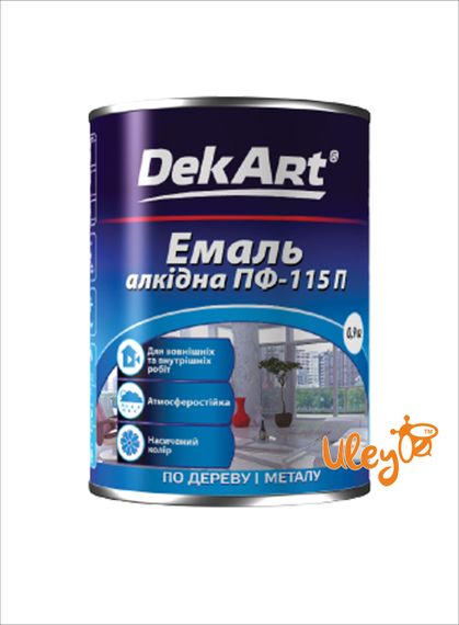 Фарба для ульїв, емаль алкідна ПФ-115 TM DekArt. Зелена — 0,9 кг
