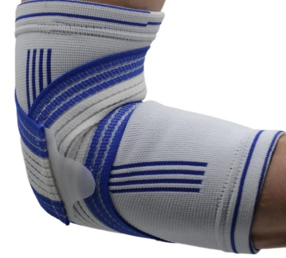 Налокітник Power System PS-6007 Elbow Support Pro White/Blue (1 шт) S/M (PS-6007_S/M_White-Blue) | Зображення 4