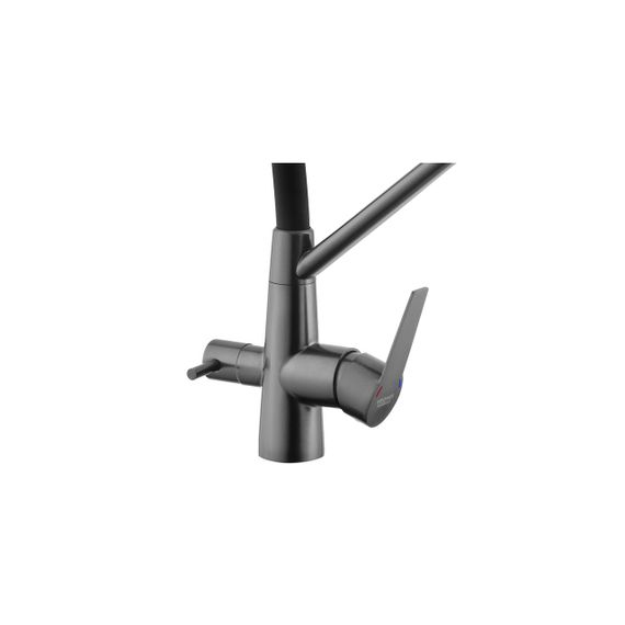 Змішувач для кухні з підключенням до фільтра Kroner KRP Edelstahl Klassisch - PVD03817BLK | Зображення 5
