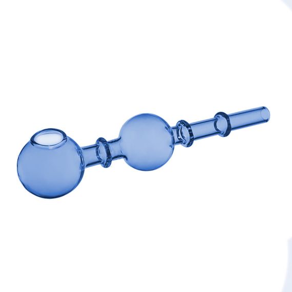 Скляна Трубка Випарник 15 см "Oil Pipe Two Balls Blue" | Зображення 2
