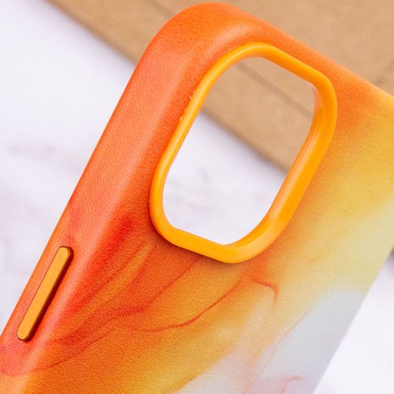 Кожаный чехол Figura Series Case with MagSafe для Apple iPhone 11 Pro Max (6.5") Искусственная кожа, Orange | Зображення 3