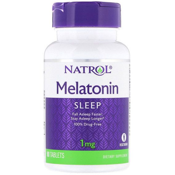 Мелатонін для сну Natrol Melatonin 1 mg 90 Tabs NTL-00465