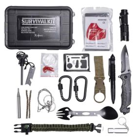 Туристический набор для выживания в пластиковом чехле 20х11х5.5 см походный набор инструментов Lugi HP-D-3