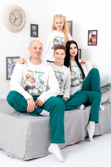 Піжама чоловіча "Family look" Носи своє 46 Білий (p-12644-142032) | Зображення 2