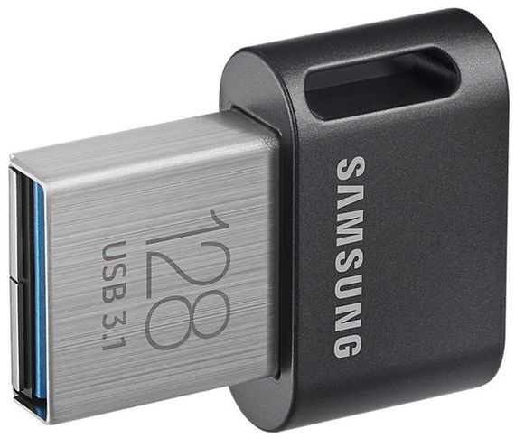 Flash Drive Samsung Fit Plus 128GB (MUF-128AB/APC) Black | Зображення 3