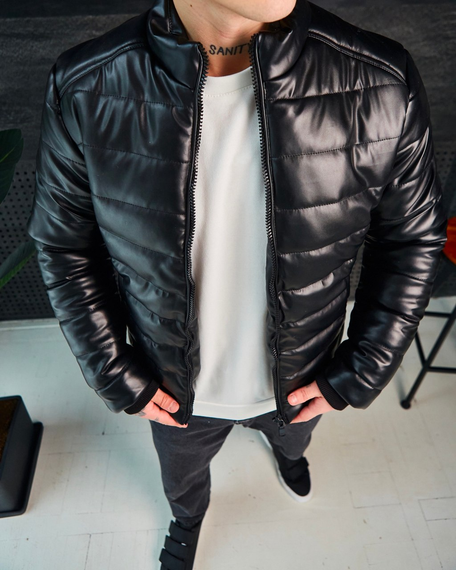 Кожанка Преміум чорний S | Зображення 7