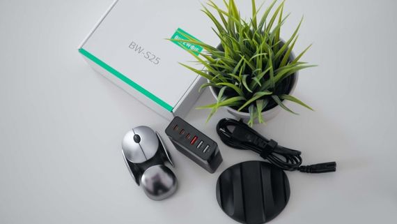 Швидка GaN зарядка BlitzWolf BW-S25 6-портове зарядний пристрій 75 Вт | Зображення 5