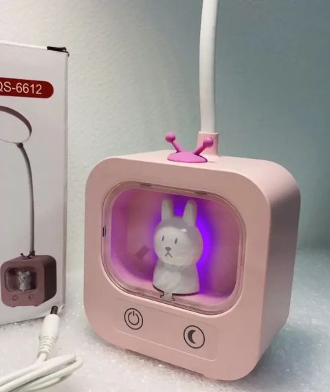 Светодиодная настольная лампа с движущейся головкой и RGB - подсветкой Плюшевого Мишки DIGAD 1943 | Зображення 2