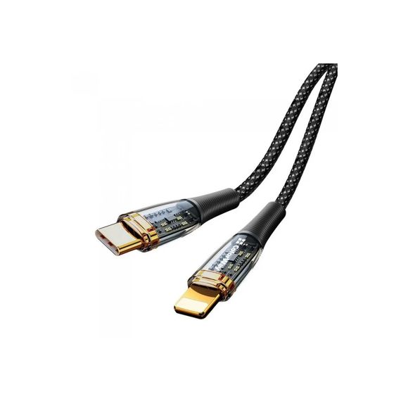 Дата кабель USB-C to Lightning 1.2m 3A 27W black ColorWay (CW-CBPDCL057-BK) | Зображення 1