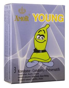 Презервативи - Amor Young, 3 шт.