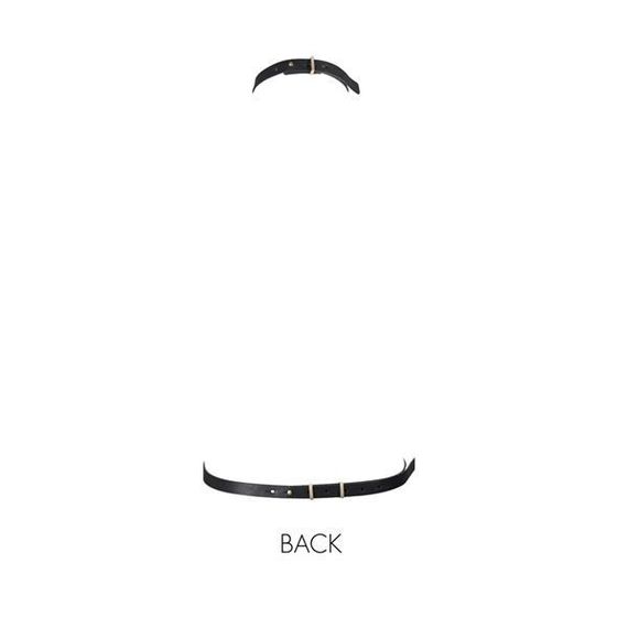 Портупея Bijoux Indiscrets MAZE - I Harness Black, екошкіра, дуже стильна | Зображення 1