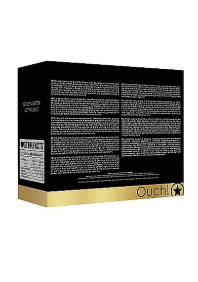 Набір анальних пробок - Ouch! Acrylic Golden Glitter Butt Plug Set Sex Aura | Зображення 7