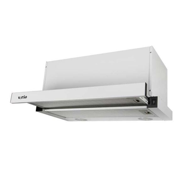 Телескопическая вытяжка VENTOLUX GARDA 60 WH (1000) LED белая 60 см