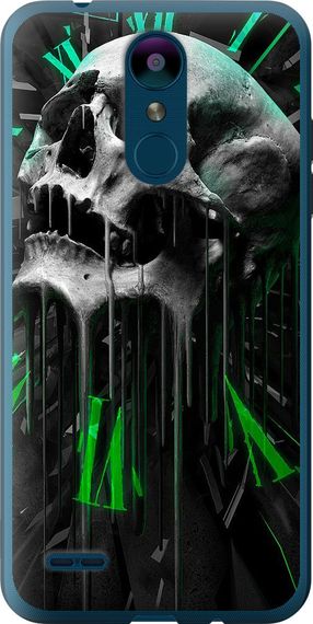 Чехол на LG K8 2018 Череп-часы "4100u-1384-17620"