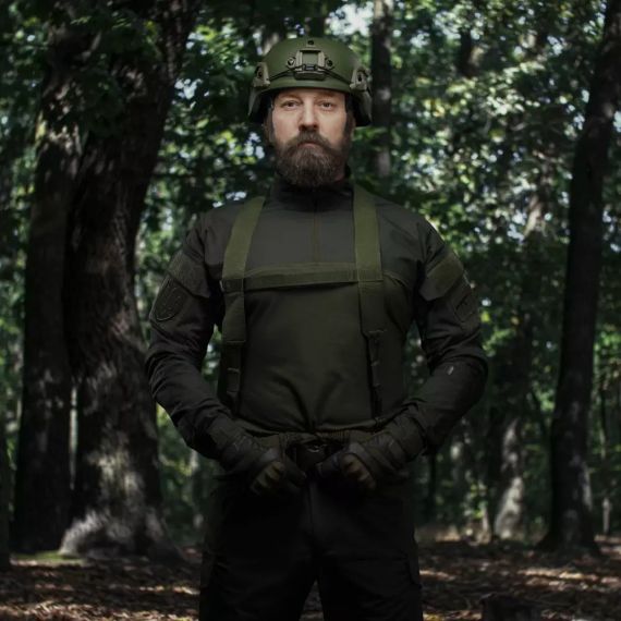 Плечові ремені для тактичного поясу РПС Олива, Ukrarmor MOLLE, лямки плечові до розвантажувального поясу, плечові ремені ЗСУ | Зображення 1