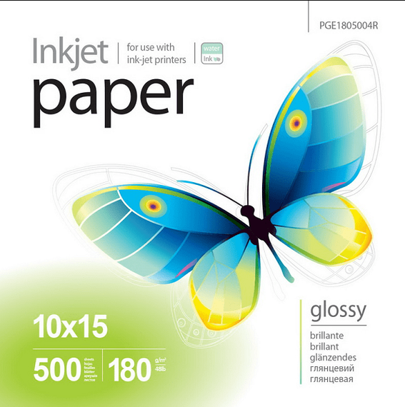 Бумага 10*15см глянцевая 180г/м 500 шт ColorWay PrintPro PGE1805004R