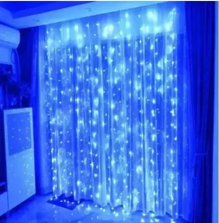 Гірлянда водоспад 200 LED 3m*2m Блакитна