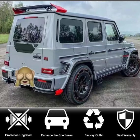 Накладка на крышку багажника (Карбон) для Mercedes G сlass W463 2018-2024 гг | Зображення 1