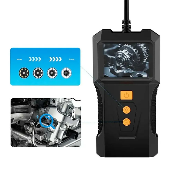 Гибкий эндоскоп камера с дисплеем и кабелем 5м Endoscope | Зображення 5