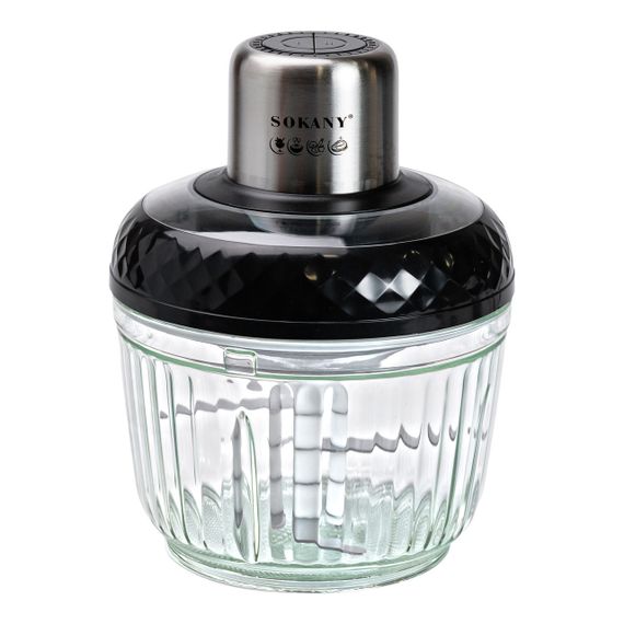 Чоппер измельчитель Sokany SKYM7032B 2в1 с чашами 0.5 и 1,5 литра 800 Вт | Зображення 2