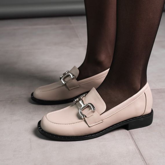 Лоферы женские Fashion Taylor 3580 37 размер 24 см Бежевый