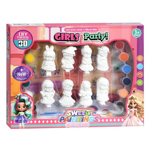 Набор для творчества Принцессы MK 5723(Princess) краски, кисточки