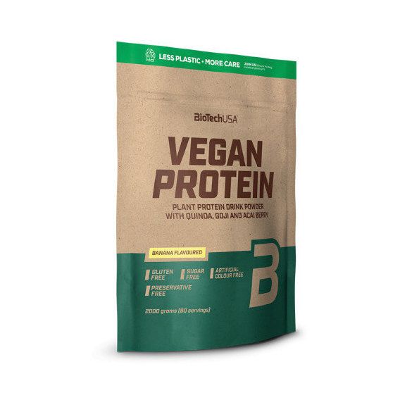 Протеїн BioTechUSA Vegan Protein 2000 g /80 servings/ Banana