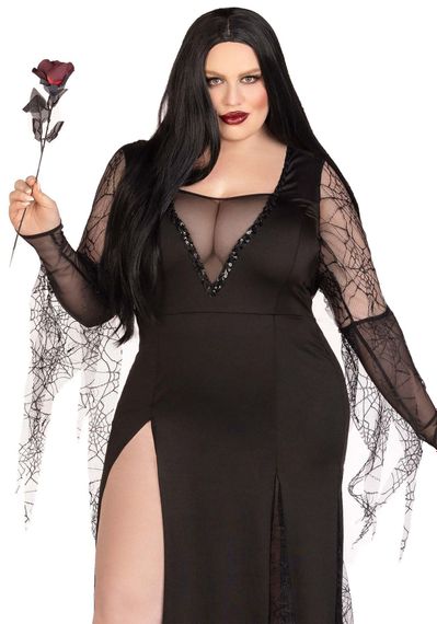 Костюм Мортиши Аддамс Leg Avenue Sexy Spooky Morticia Черное 3XL/4XL (3X/4X) | Зображення 2