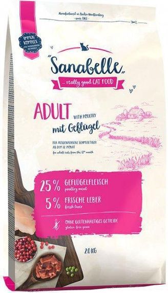 Sanabelle Adult with poultry Сухий корм для дорослих кішок з домашньою птицею 2 кг