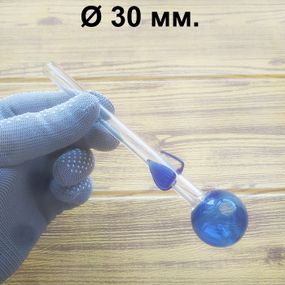 Стеклянная трубка Flora Oil Blue