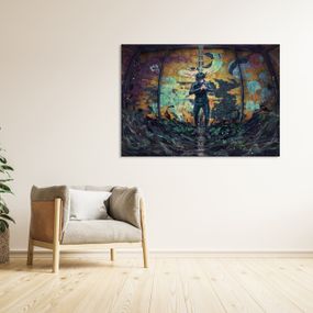 Плакат-постер з принтом Кавун Jujutsu Kaisen Магічна битва Fushiguro Megumi Фушигуро Мегумі шикігамі A4 ПЛ000758(A4)