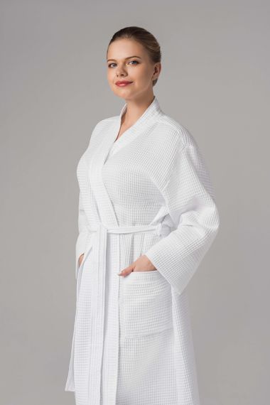 Халат Home Line 66645 Азербайджан XXL  Бавовна Білий