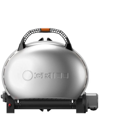 КОМПЛЕКТ Портативний переносний газовий гриль O-GRILL 500, срібло + шланг в подарунок! Код: 013369 | Зображення 1