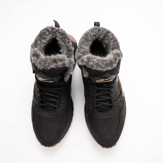 шкіряні зимові ботинки Reebok колір чорний, коричневий | Зображення 2