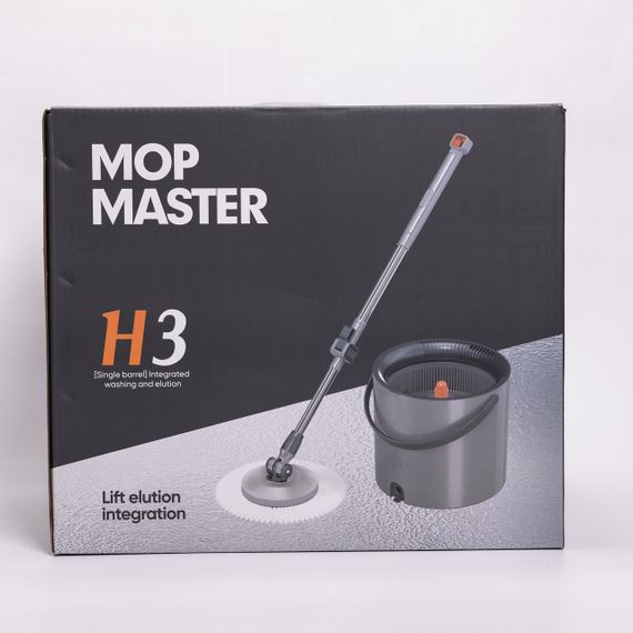 Набір для прибирання з круглою телескопічною шваброю з мікрофібри та відром із віджимом для підлоги HP-35015-22 | Зображення 6