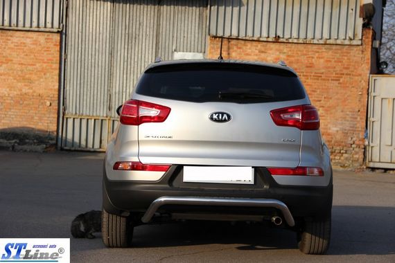 Задня дуга AK007 (нерж.) для Kia Sportage 2010-2015 рр | Зображення 2