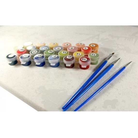 Картина за номерами. Букети "Яблучний присмак" 40 * 40см КНО3026 | Зображення 1