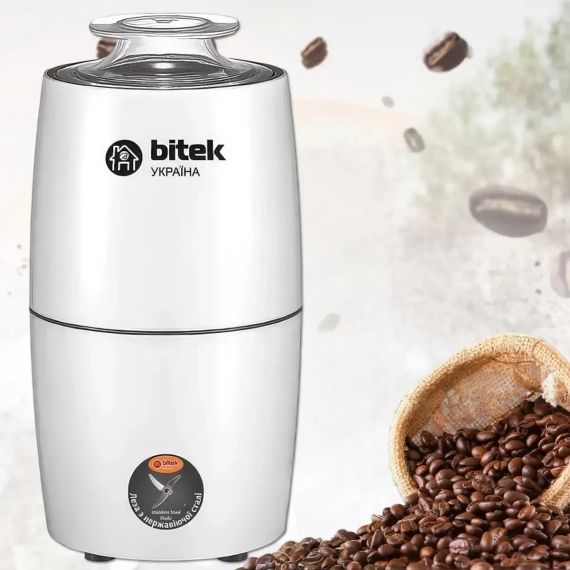 Электрическая кофемолка емкостью 200 мл BITEK BT-7122 1000W | Зображення 1