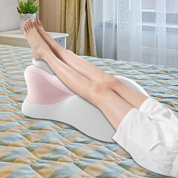 Розовая Подушка ортопедическая pillow-06 / Клинообразная подушка для сна из полиэстера / Ортопедическая подушка для поддержания те | Зображення 3