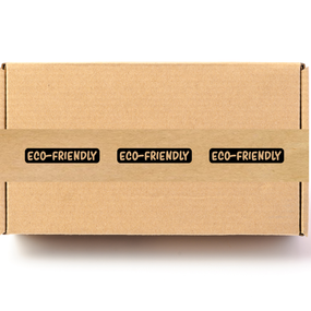 Скотч этикетка крафт "Eco-friendly", 50х294 мм (100 шт/рулон), самоклеющаяся Viskom