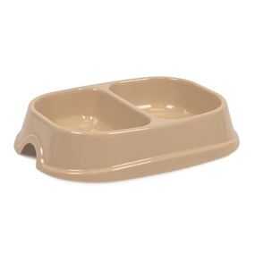 Миска Модерн №1 Дует 0,4 л для котів світло-бежева