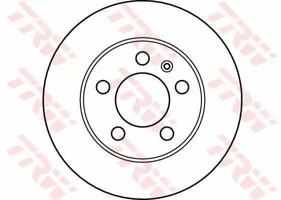 Диск гальмівний (1 шт.) AUDI - SKODA - VOLKSWAGEN A3 Quattro/TT Quattro/Octavia/Bora/B, TRW (DF4052) | Зображення 1