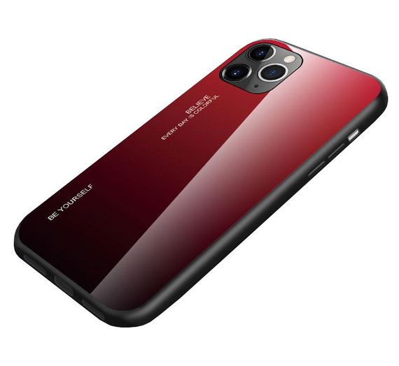 Чехол бампер Primolux Gradient Glass для Apple iPhone 11 Pro - Red | Зображення 2